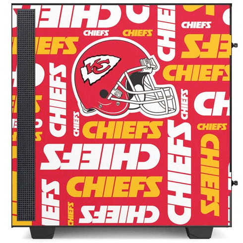 NFL Kansas City Chiefs Red Blast NZXT H510 Compact ATX Mid-Tower Case Skin