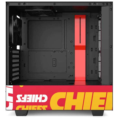 NFL Kansas City Chiefs Red Blast NZXT H510 Compact ATX Mid-Tower Case Skin