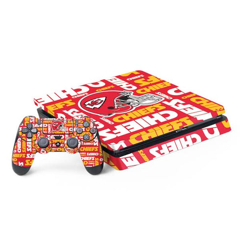 NFL Kansas City Chiefs Red Blast PS4 Slim Bundle Skin