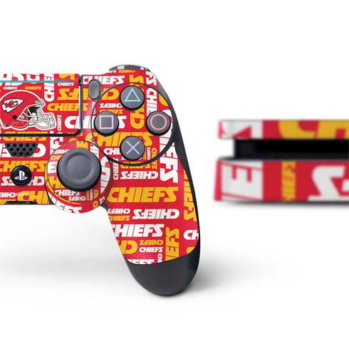 NFL Kansas City Chiefs Red Blast PS4 Slim Bundle Skin