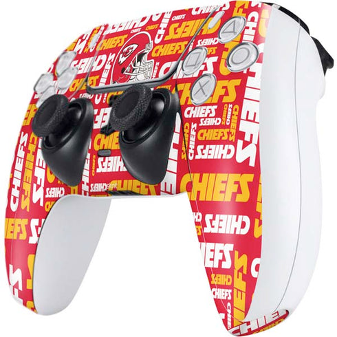 NFL Kansas City Chiefs Red Blast PS5 Controller Skin