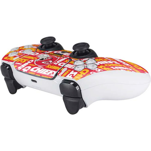 NFL Kansas City Chiefs Red Blast PS5 Controller Skin