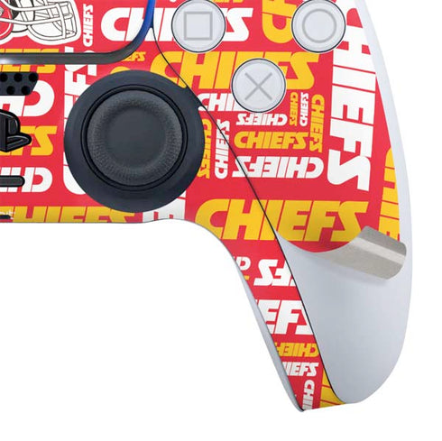 NFL Kansas City Chiefs Red Blast PS5 Controller Skin