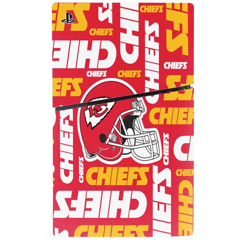 NFL Kansas City Chiefs Red Blast PS5 Slim Disk Bundle Skin