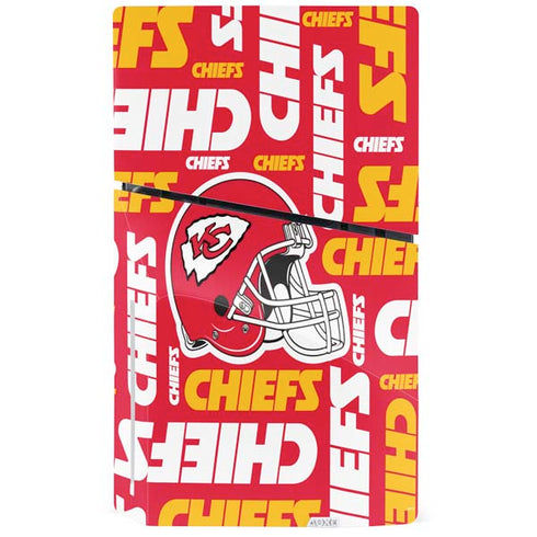 NFL Kansas City Chiefs Red Blast PS5 Slim Disk Console Skin