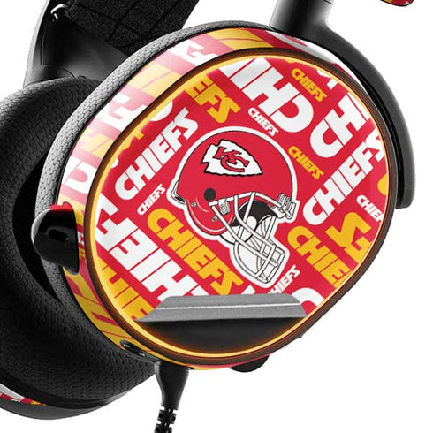 NFL Kansas City Chiefs Red Blast SteelSeries Arctis 3 Skin