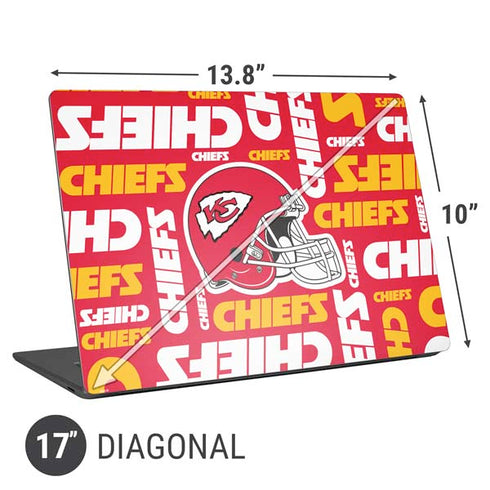 NFL Kansas City Chiefs Red Blast Universal Laptop 17in (13.8 x 10in) Skin