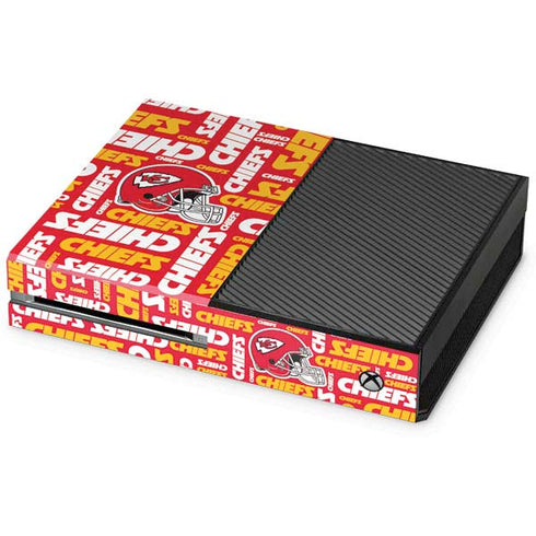 NFL Kansas City Chiefs Red Blast Xbox One Console Skin