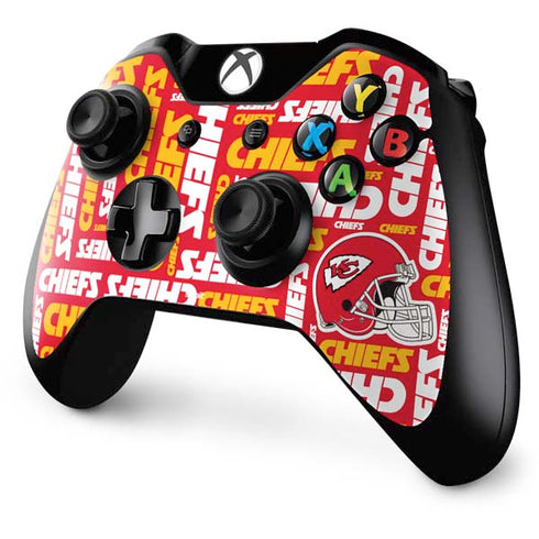 NFL Kansas City Chiefs Red Blast Xbox One Controller Skin