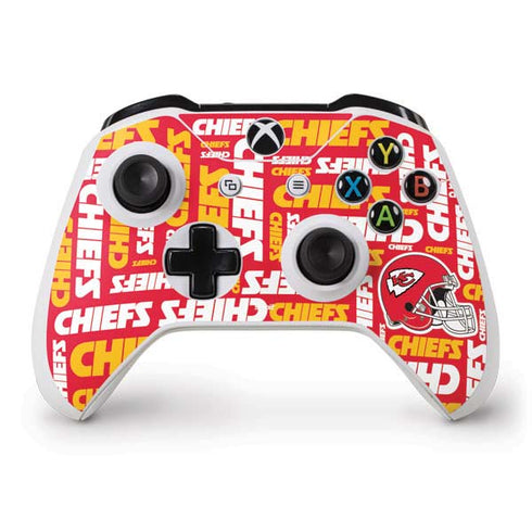 NFL Kansas City Chiefs Red Blast Xbox One S Controller Skin