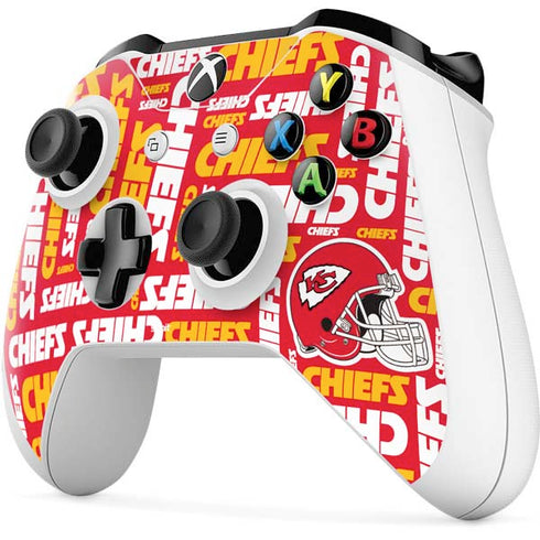 NFL Kansas City Chiefs Red Blast Xbox One S Controller Skin