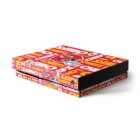 NFL Kansas City Chiefs Red Blast Xbox One X Console Skin
