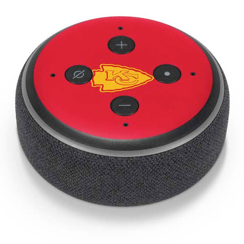 NFL Kansas City Chiefs Red Performance Series Amazon Echo Dot Skin