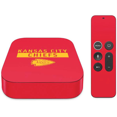 NFL Kansas City Chiefs Red Performance Series Apple TV Skin
