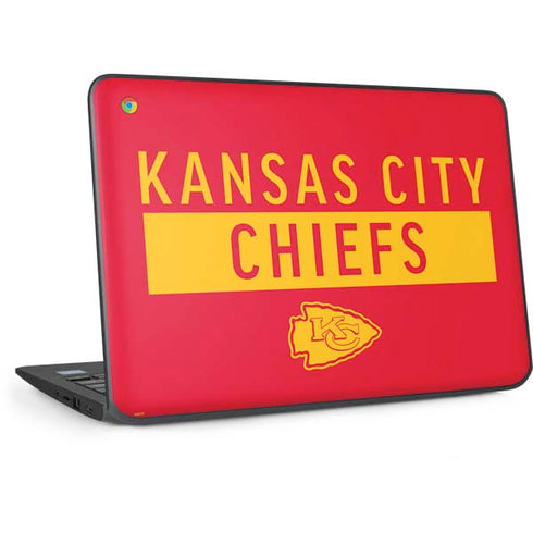 NFL Kansas City Chiefs Red Performance Series HP Chromebook Skin