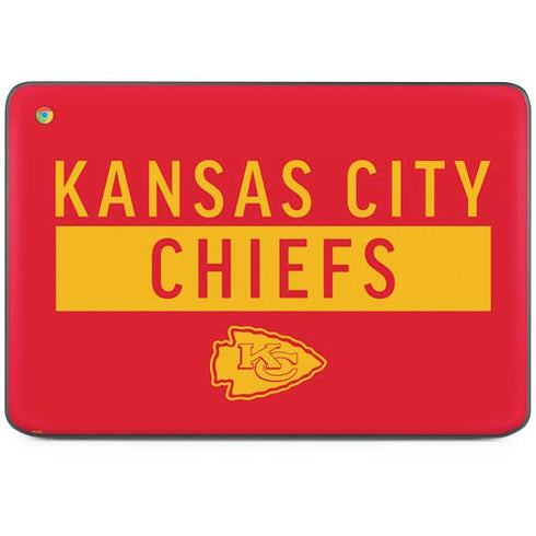 NFL Kansas City Chiefs Red Performance Series HP Chromebook Skin