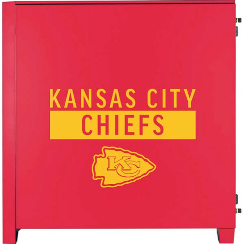 NFL Kansas City Chiefs Red Performance Series Corsair 4000D Tempered Glass Mid-Tower ATX Case Skin