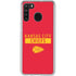NFL Kansas City Chiefs Red Performance Series Galaxy A21 Clear Case