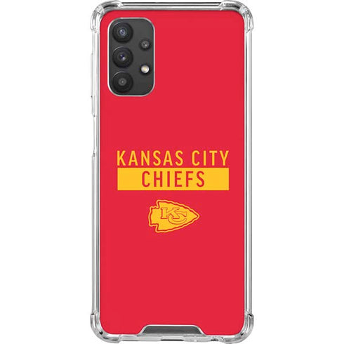 NFL Kansas City Chiefs Red Performance Series Galaxy A32 5G Clear Case