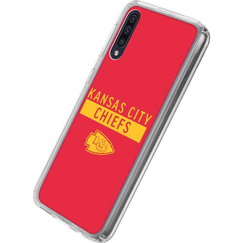 NFL Kansas City Chiefs Red Performance Series Galaxy A50 Clear Case