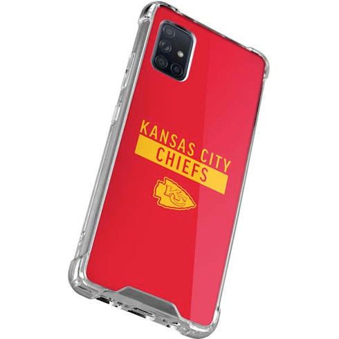 NFL Kansas City Chiefs Red Performance Series Galaxy A51 5G Clear Case
