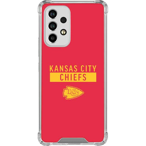 NFL Kansas City Chiefs Red Performance Series Galaxy A53 5G Clear Case