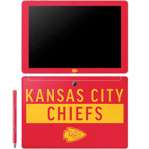 NFL Kansas City Chiefs Red Performance Series Galaxy Book 12in Skin
