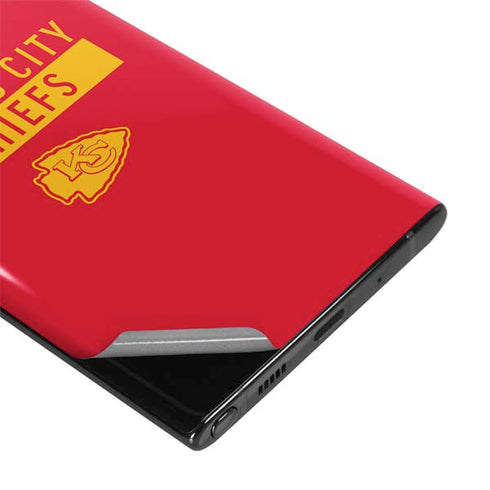 NFL Kansas City Chiefs Red Performance Series Galaxy Note 10 Skin