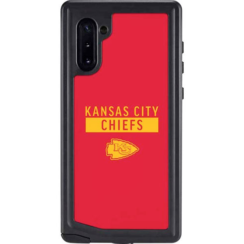 NFL Kansas City Chiefs Red Performance Series Galaxy Note 10 Waterproof Case