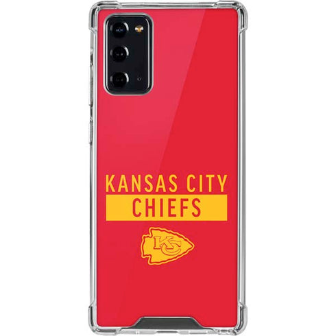 NFL Kansas City Chiefs Red Performance Series Galaxy Note20 5G Clear Case