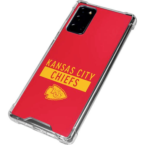 NFL Kansas City Chiefs Red Performance Series Galaxy Note20 5G Clear Case