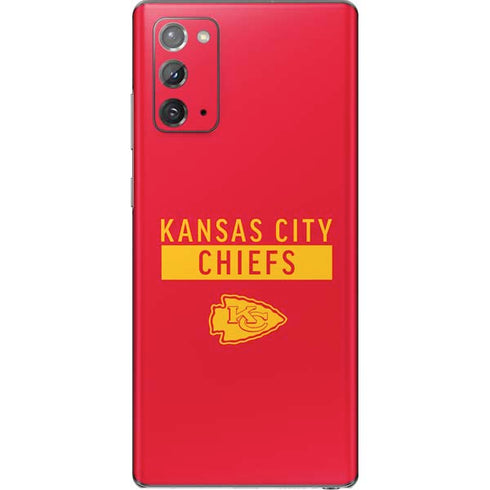 NFL Kansas City Chiefs Red Performance Series Galaxy Note20 5G Skin