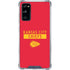 NFL Kansas City Chiefs Red Performance Series Galaxy S20 FE Clear Case