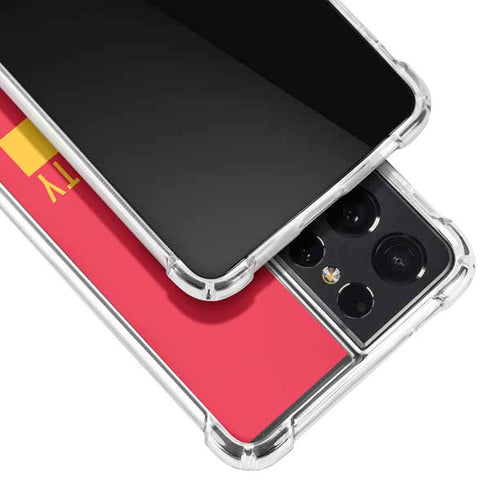 NFL Kansas City Chiefs Red Performance Series Galaxy S21 Ultra 5G Clear Case