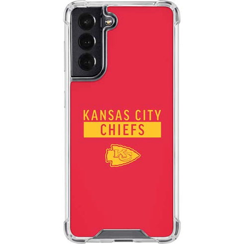 NFL Kansas City Chiefs Red Performance Series Galaxy S22 Clear Case
