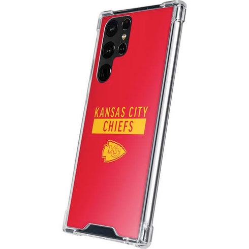 NFL Kansas City Chiefs Red Performance Series Galaxy S22 Ultra Clear Case