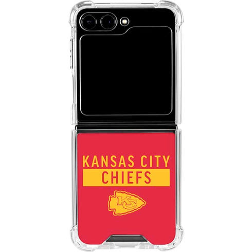 NFL Kansas City Chiefs Red Performance Series Galaxy Z Flip5 5G Clear Case