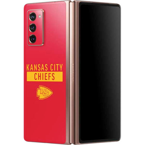 NFL Kansas City Chiefs Red Performance Series Galaxy Z Fold2 5G Skin