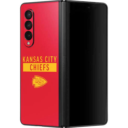 NFL Kansas City Chiefs Red Performance Series Galaxy Z Fold3 5G Skin