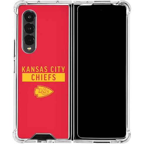 NFL Kansas City Chiefs Red Performance Series Galaxy Z Fold4 5G Clear Case