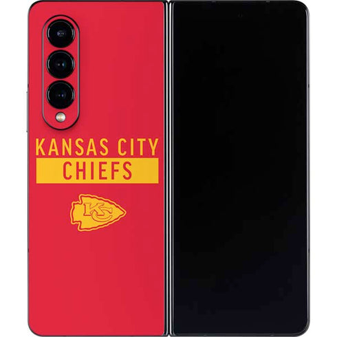 NFL Kansas City Chiefs Red Performance Series Galaxy Z Fold4 5G Skin