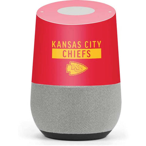 NFL Kansas City Chiefs Red Performance Series Google Home Skin