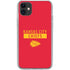 NFL Kansas City Chiefs Red Performance Series iPhone 11 Clear Case