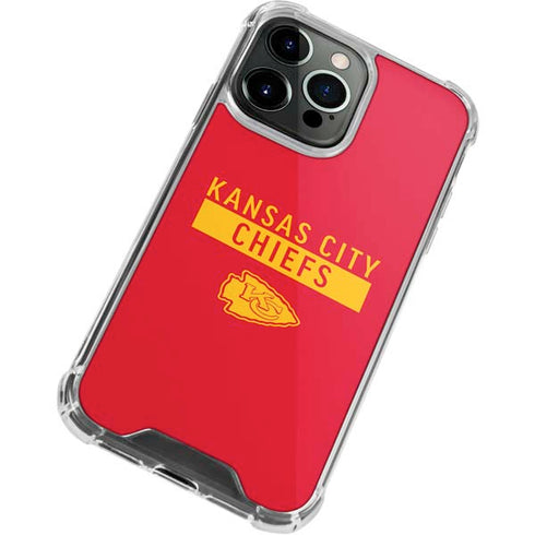 NFL Kansas City Chiefs Red Performance Series iPhone 15 Pro Clear Case