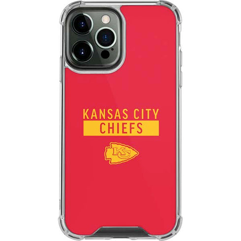 NFL Kansas City Chiefs Red Performance Series iPhone 14 Pro Max Clear Case