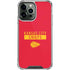 NFL Kansas City Chiefs Red Performance Series iPhone 14 Pro Max Clear Case