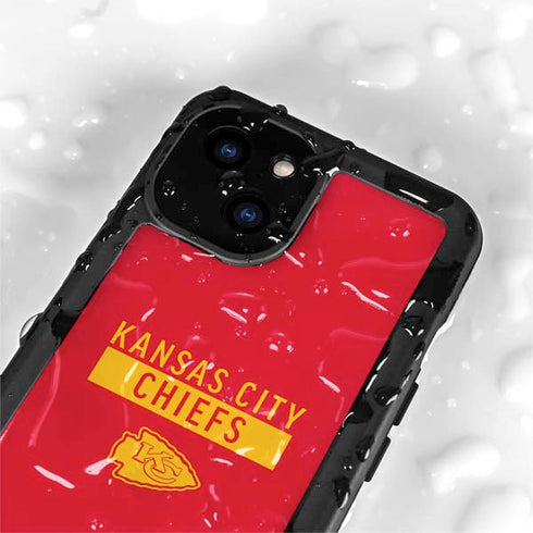 NFL Kansas City Chiefs Red Performance Series iPhone 15 Plus Waterproof Case