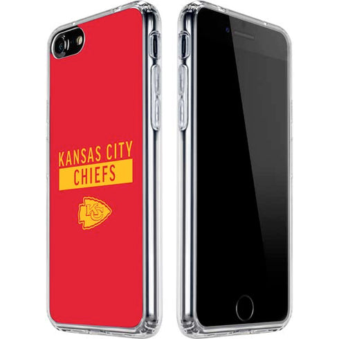 NFL Kansas City Chiefs Red Performance Series iPhone SE (2nd & 3rd Gen) Clear Case