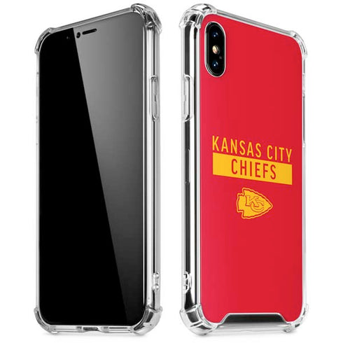 NFL Kansas City Chiefs Red Performance Series iPhone XS Max Clear Case