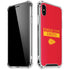 NFL Kansas City Chiefs Red Performance Series iPhone XS Max Clear Case